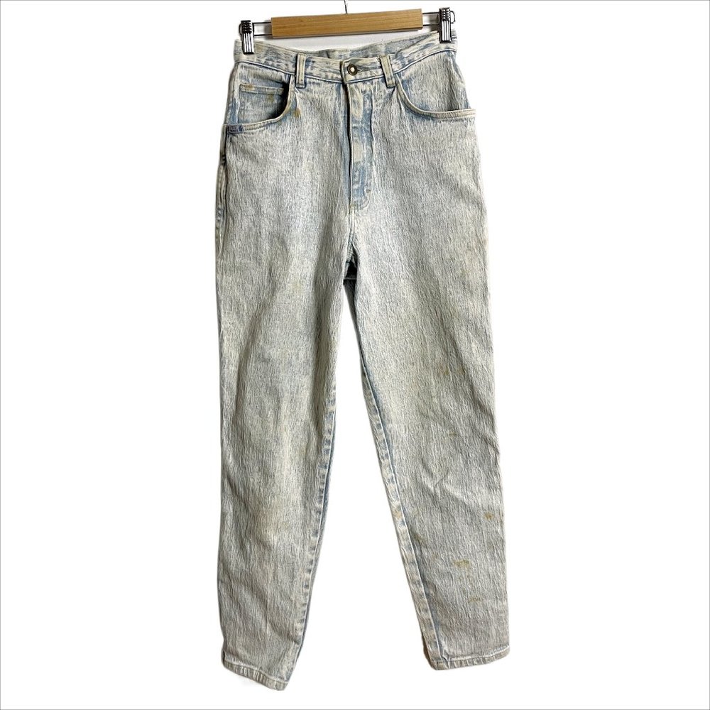 Vintage 1980s PS Gitano Acid Wash High Rise Jeans  - Light Wash Mom Jeans